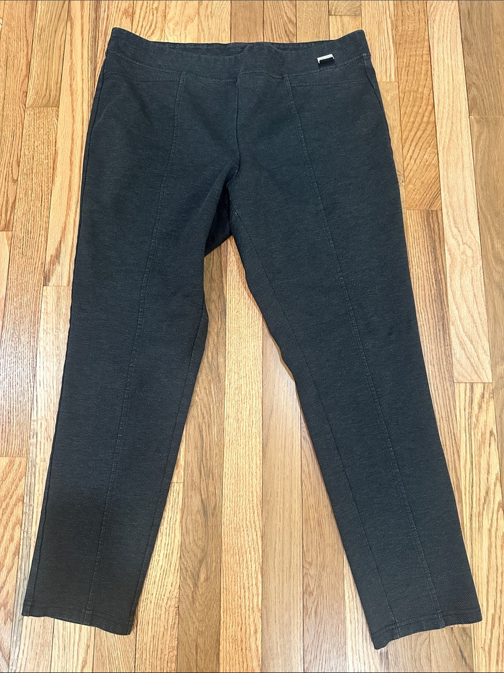 Women’s Calvin Klein Charcoal Gray Knit Ponte Pants- XL